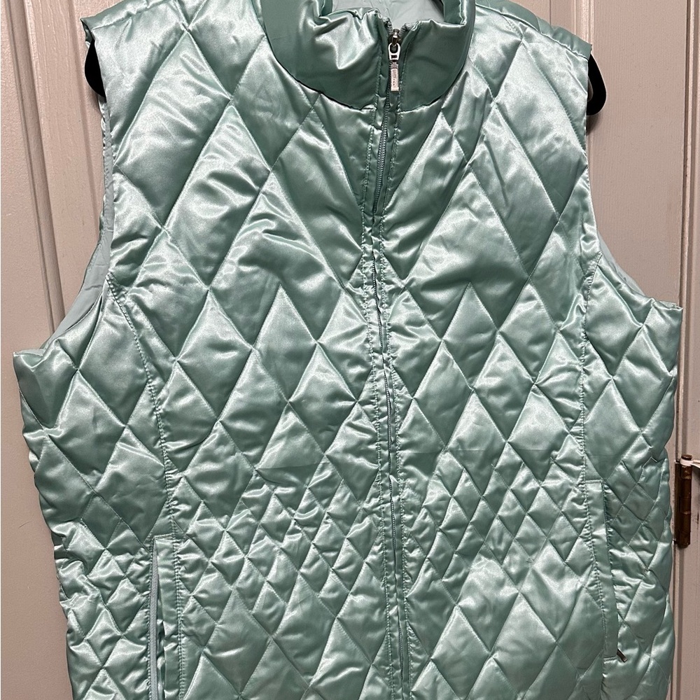 Lands’ End Quilted Down Puffer Vest XL 18/20